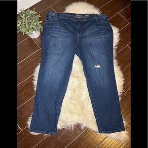 Style & Company slim leg crop denim sz 24W